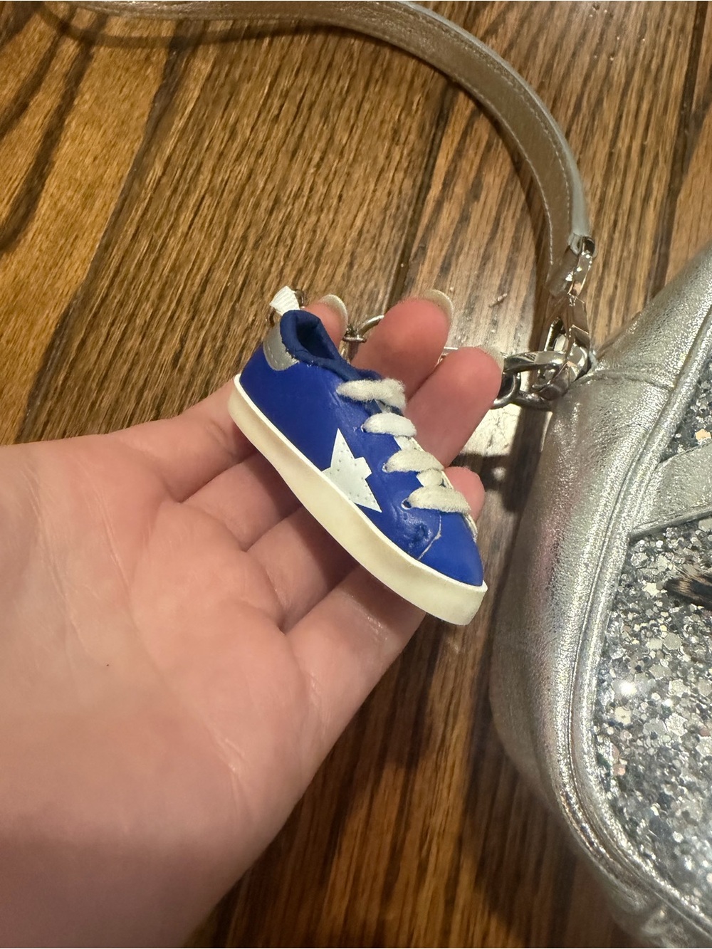 Golden Goose star bag in silver and leopard - Picture 7 of 7